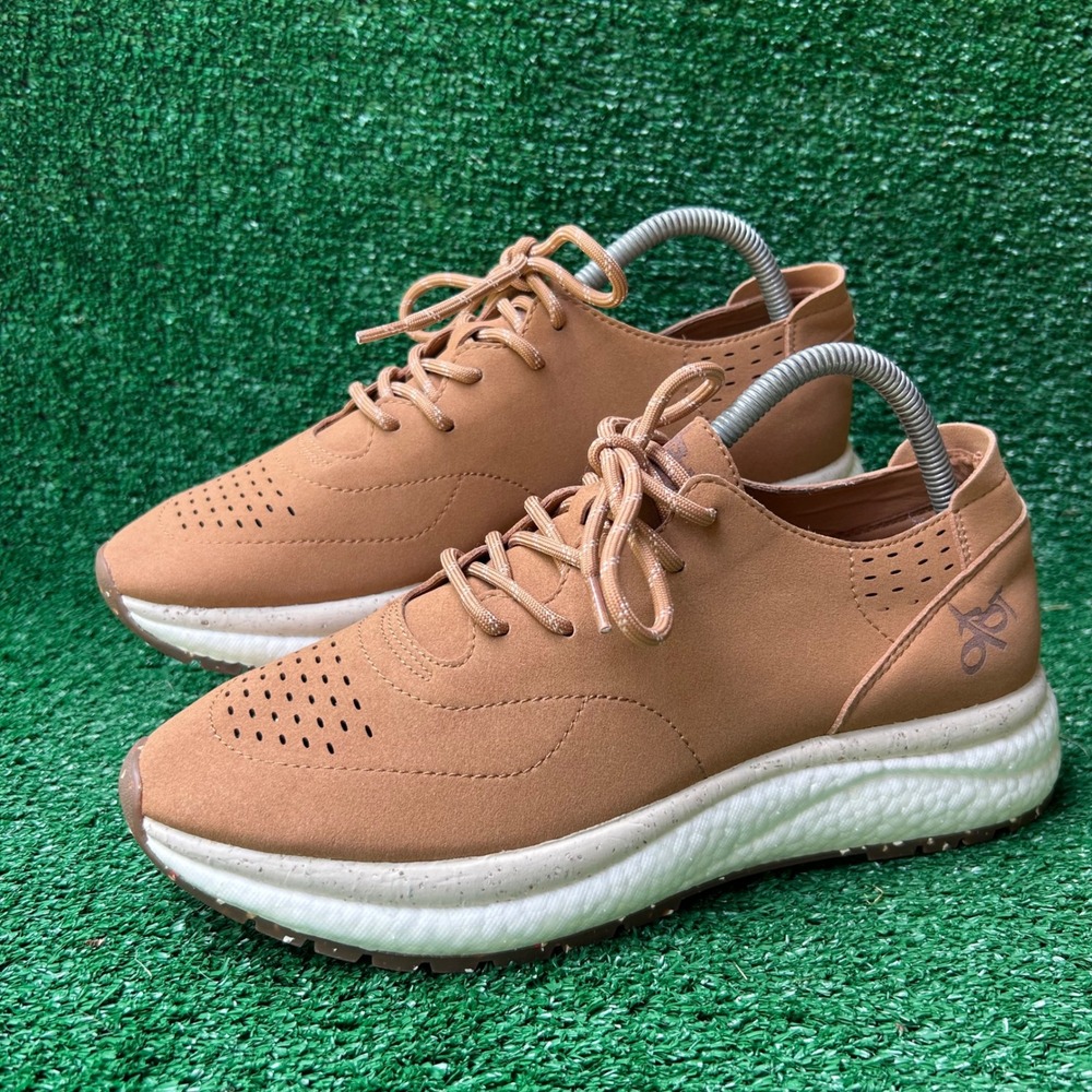 OTBT Free Sneakers Tan Textile Lace Up Low Top Walking Shoes 10282 Mens 10M